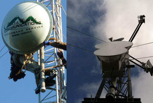 Communications tower serving the Sonora area